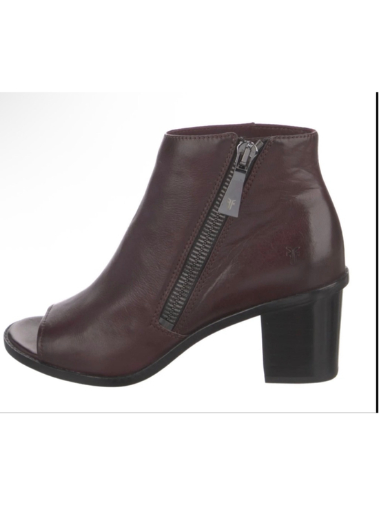 Frye Shoes - Women's Frye Brielle Peep Toe Leather Peep Toe Ankle Boots & Booties Size 8